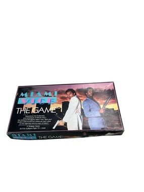 Vintage 1984 Miami Vice The Game Board Game Complete Retro TV Collectible